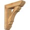 Ekena Millwork Olympic Slat Rough Sawn Bracket w/ Offset Brace, Western Red Cedar, 8"W x 30"D x 34"H BKT0806X30X34OLY06RWR - alternate 1